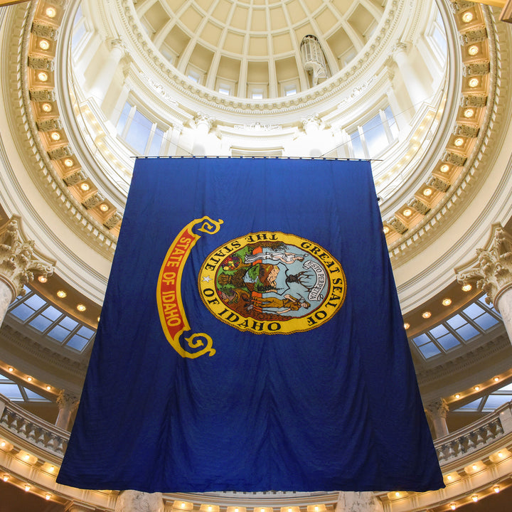 Idaho State Flag Hanging