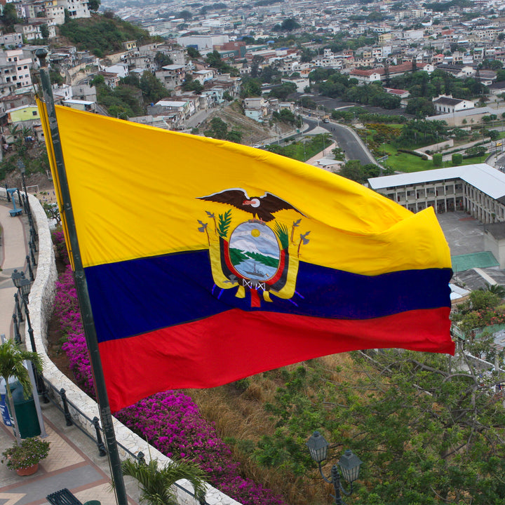 Ecuador Ecuadorian Flag waving