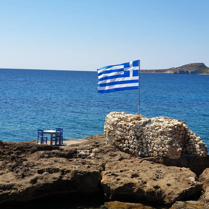 Greece Greek Flag waving