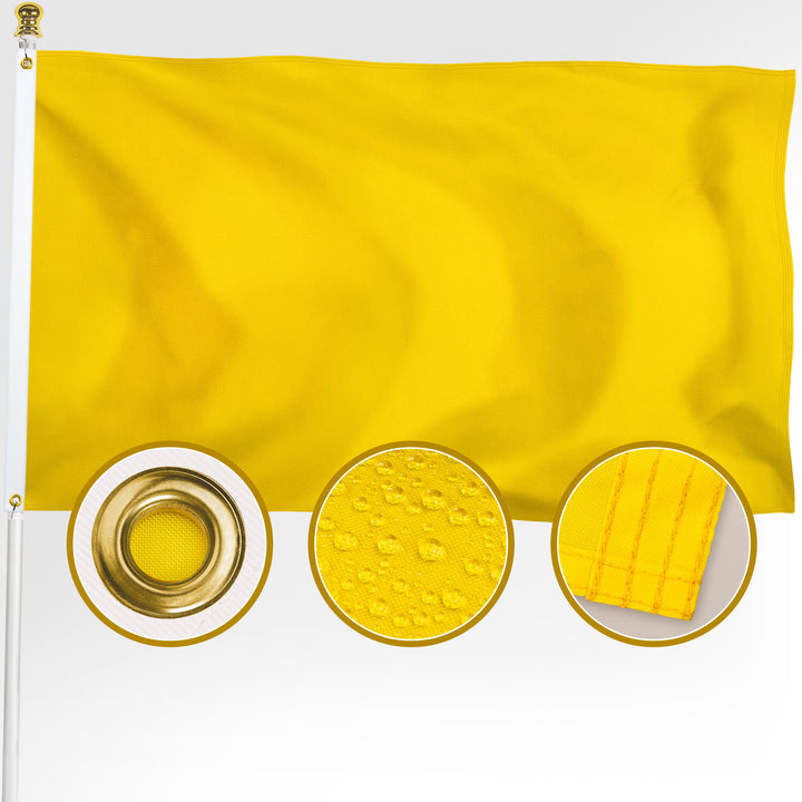 Solid Yellow Flag 3x5