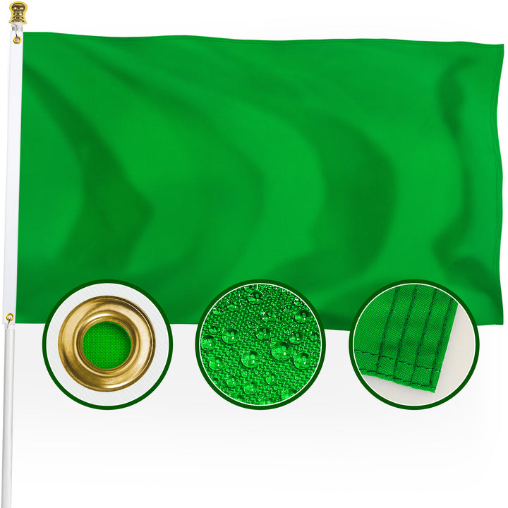 Solid Green Flag