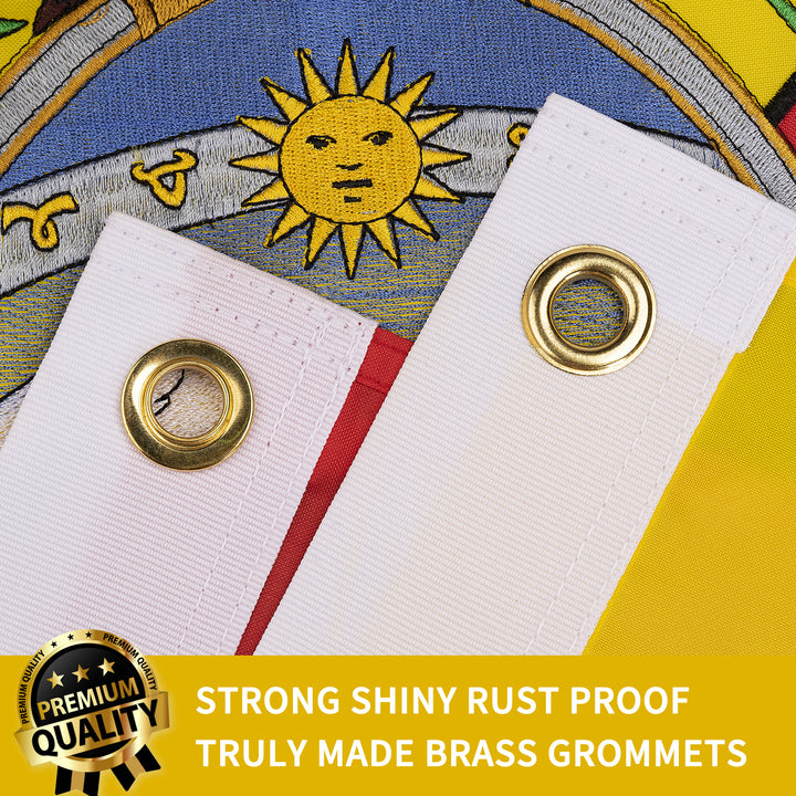 Ecuador Ecuadorian Flag with brass grommets