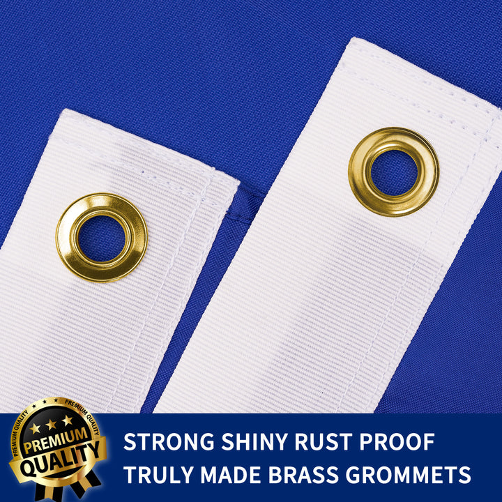 Solid Blue Flag 3x5 with brass grommets