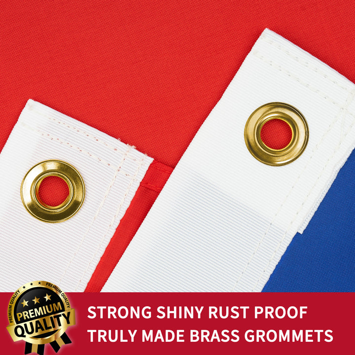 Chilean Flag with brass grommets