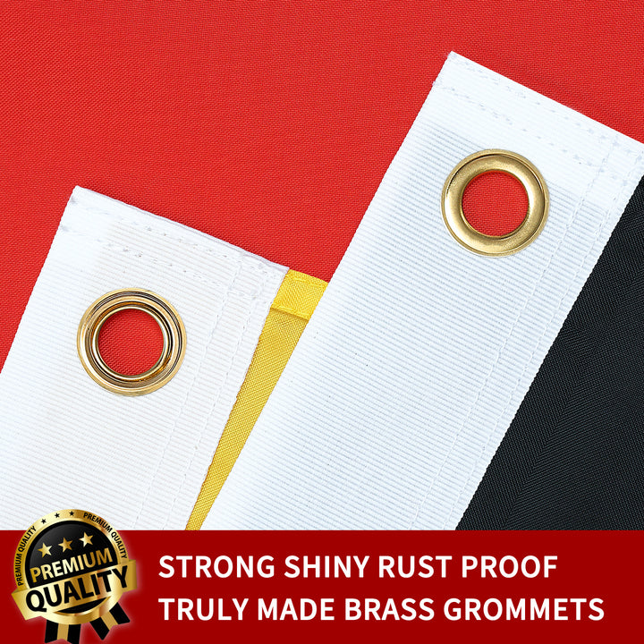 Germany Flag Brass Grommets