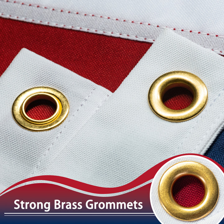 Texas Flag Brass Grommets