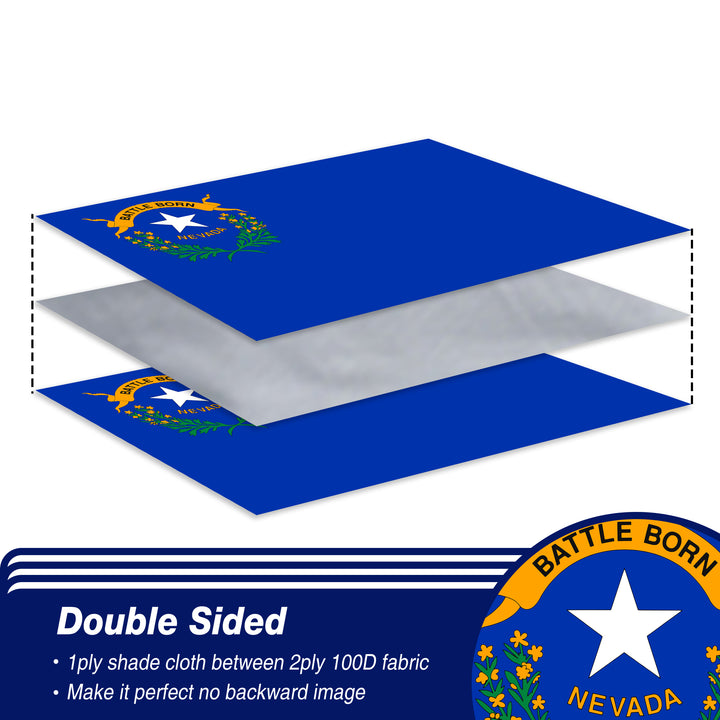 Nevada State Flag Double Sided