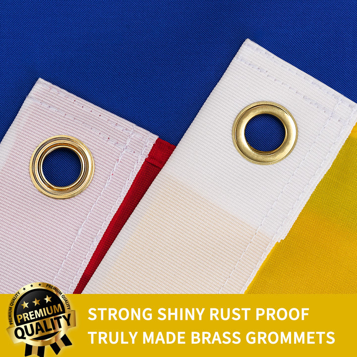Colombia Colombian Flag with brass grommets