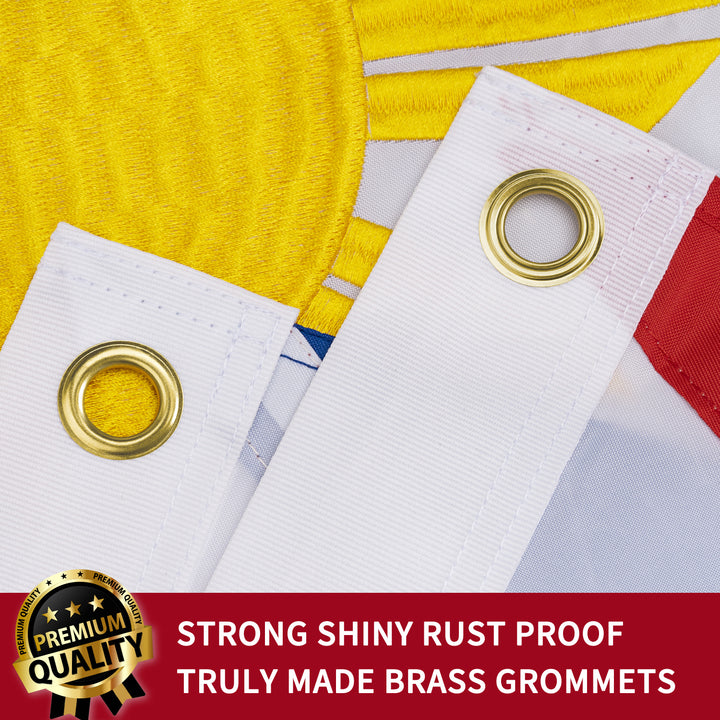 Philippines Filipino Philippine Flag with brass grommets
