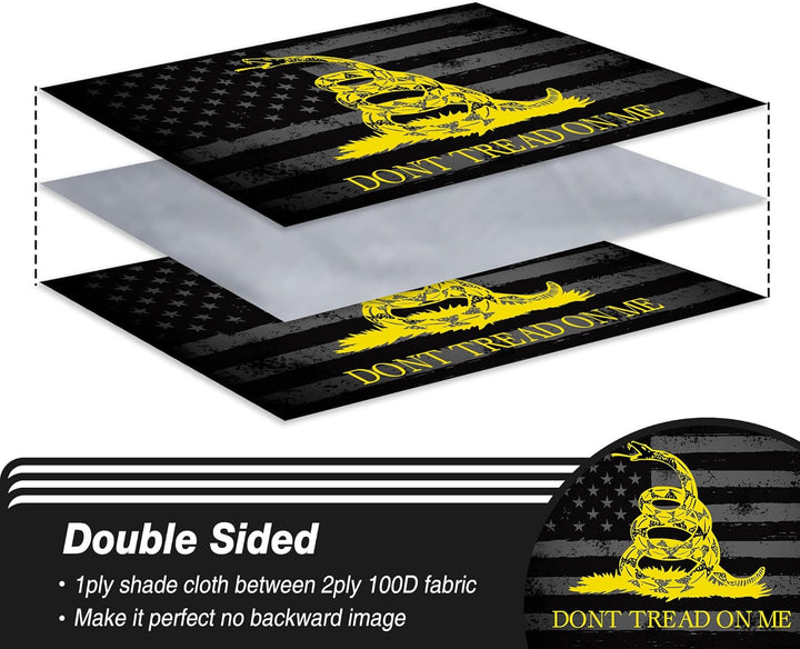 Dont Tread On Me Flag Double Sided