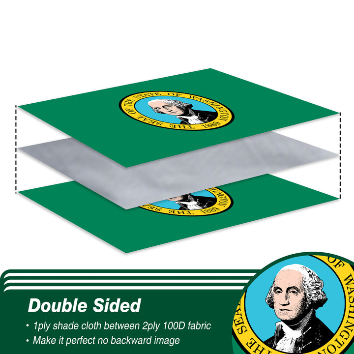Washington State Flag Double Sided