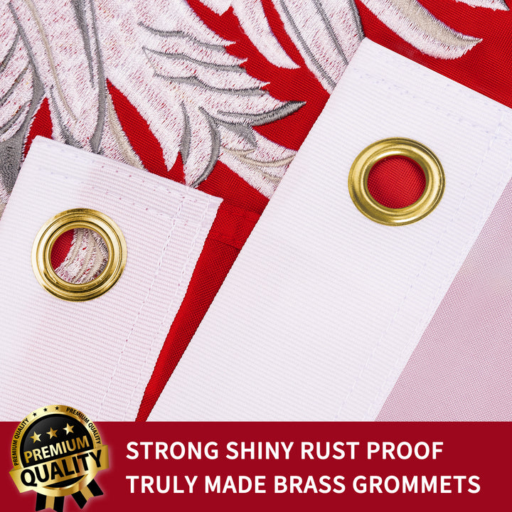 Poland Ensign Polish Flag with Brass Grommets