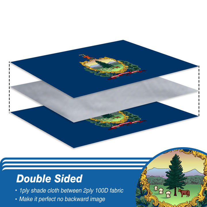 Vermont State Flag Double Sided