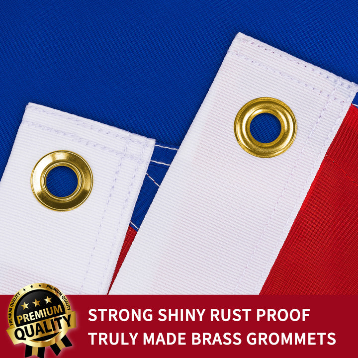Cuba Cuban flag with brass grommets