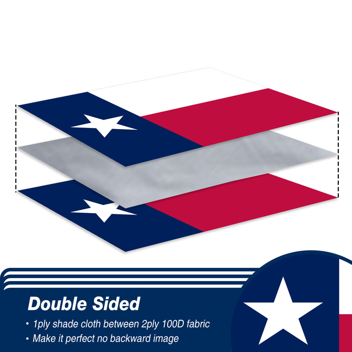 Texas State Flag Double Sided