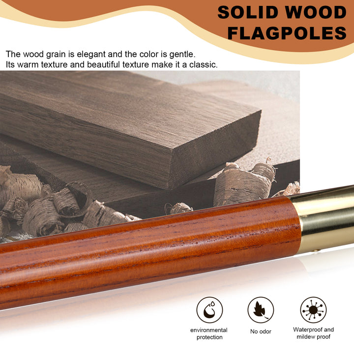 Solid Oak Pole