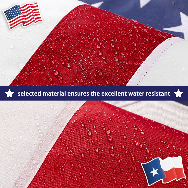American Flag & Texas Flag waterproof