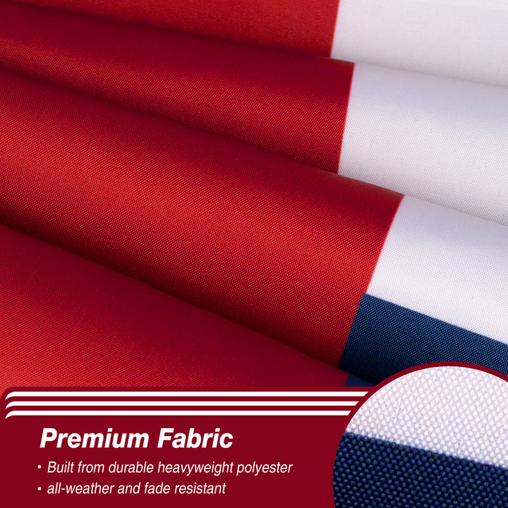 Georgia State Flag Premium Fabric