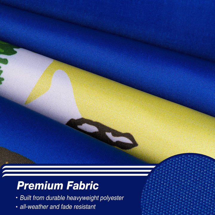 Michigan State Flag Premium Fabric