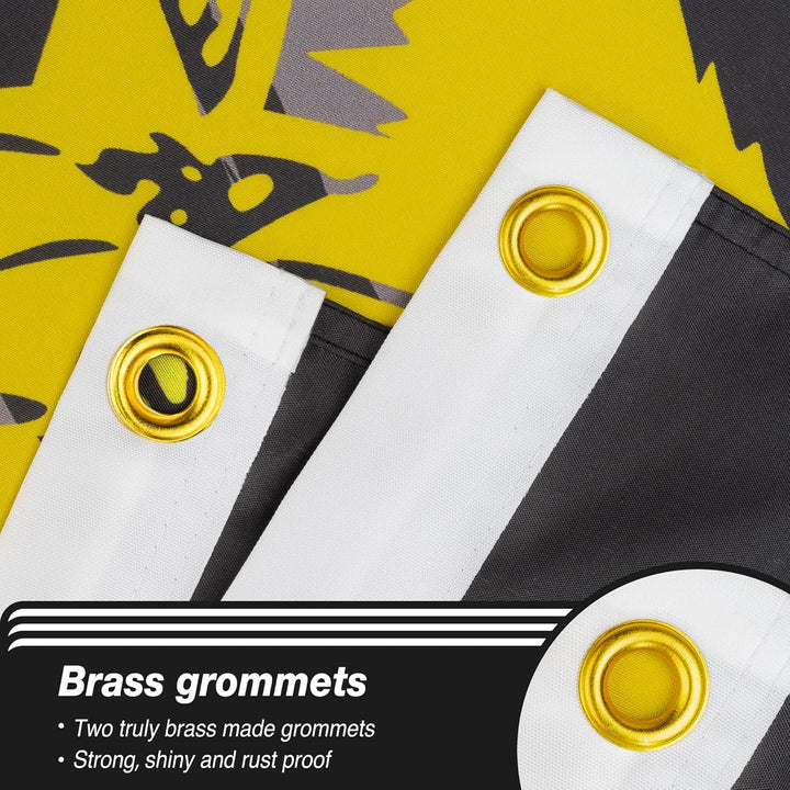Gadsden Flag With Brass Grommets