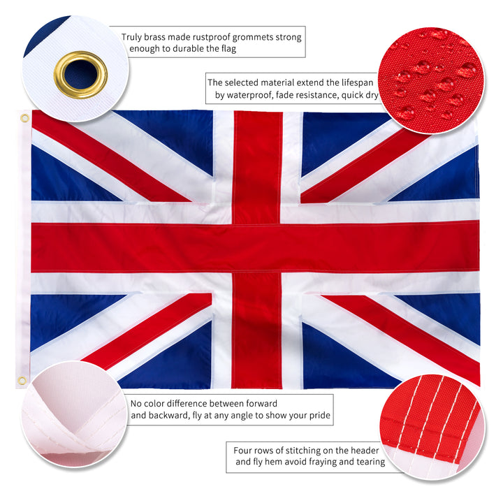 British Union Jack Flag details