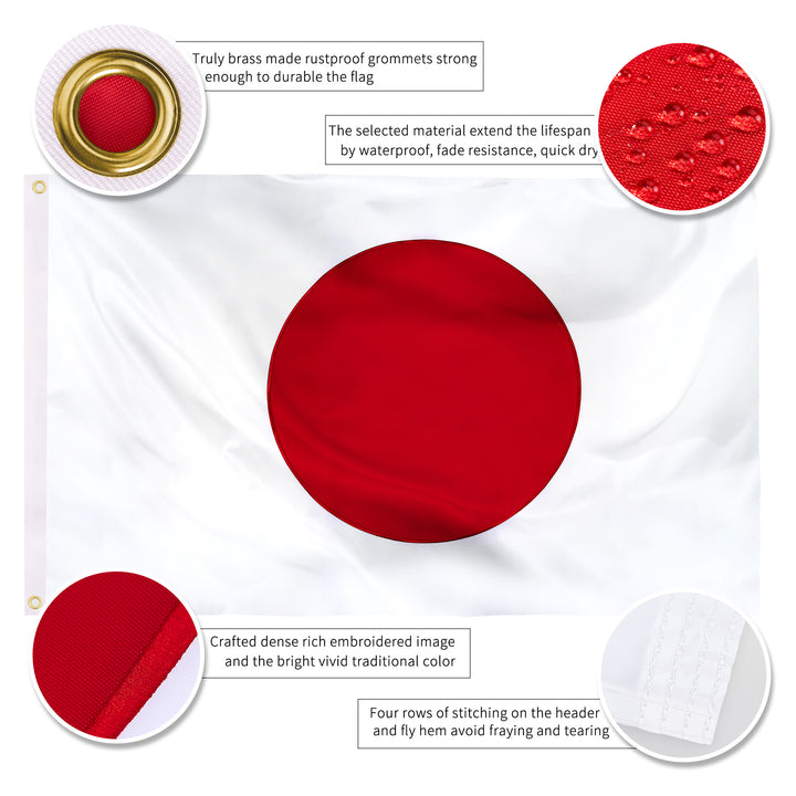 Japan Japanese Flag details