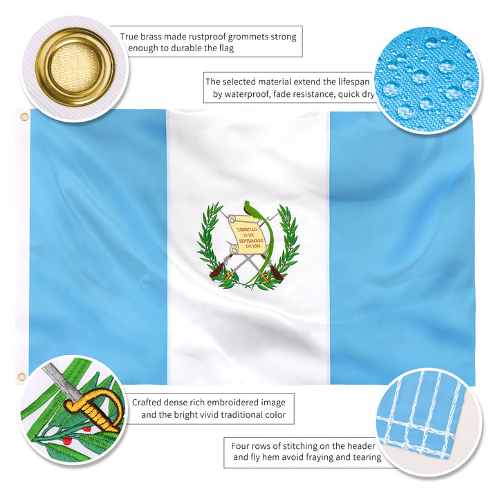 Guatemala Guatemalan Flag details