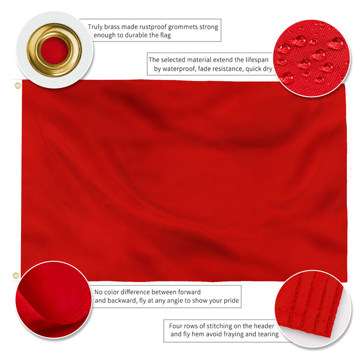 Solid Red Flag details