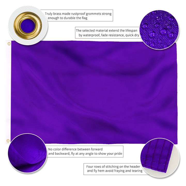 Solid Purple Flag details