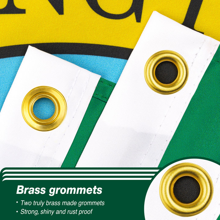 Washington State Flag Brass Grommets