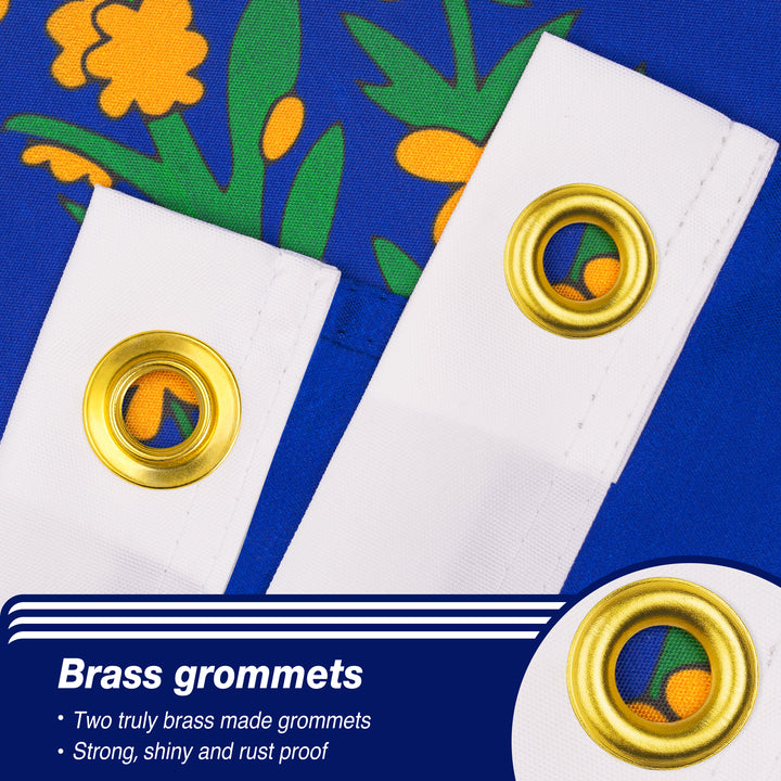 Nevada State Flag Brass Grommets
