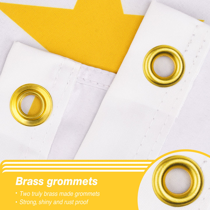 Rhode Island State Flag Brass Grommets