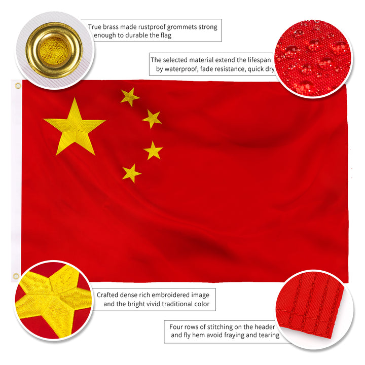 China Chinese Flag details