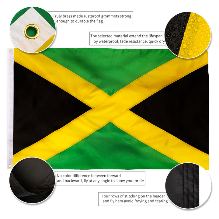 Jamaica Jamaican Flag Details