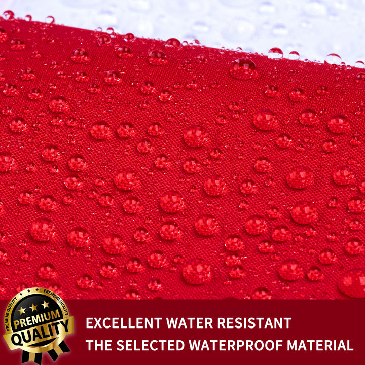 Solid Red Flag waterproof