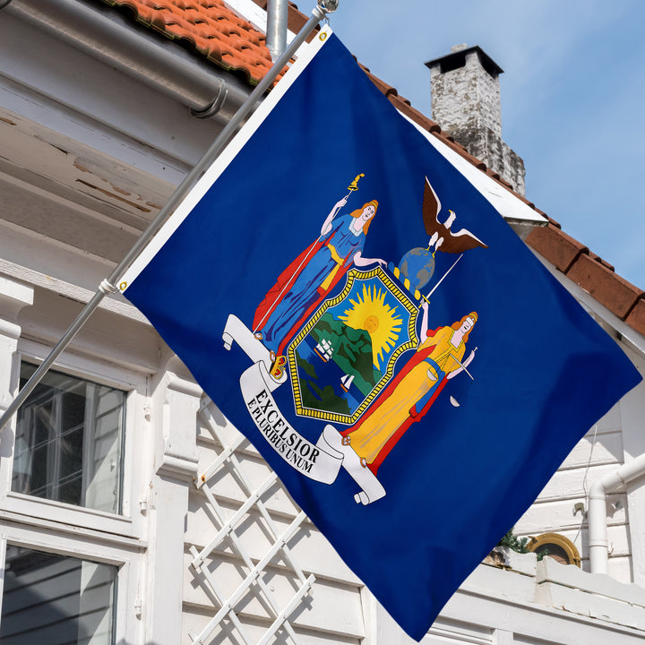 New York State Flag Hanging