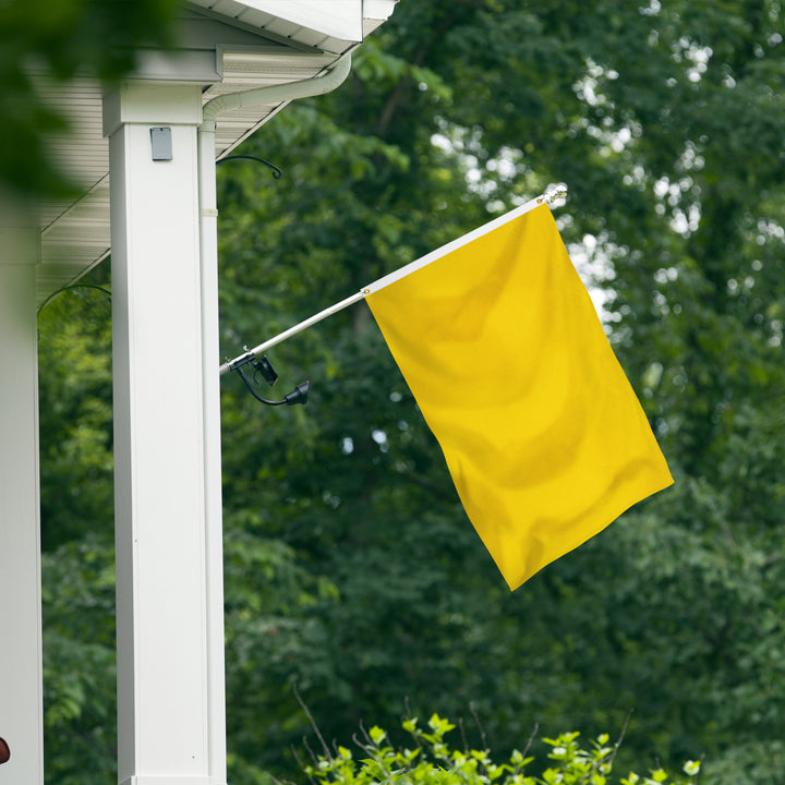 Solid Yellow Flag hanging