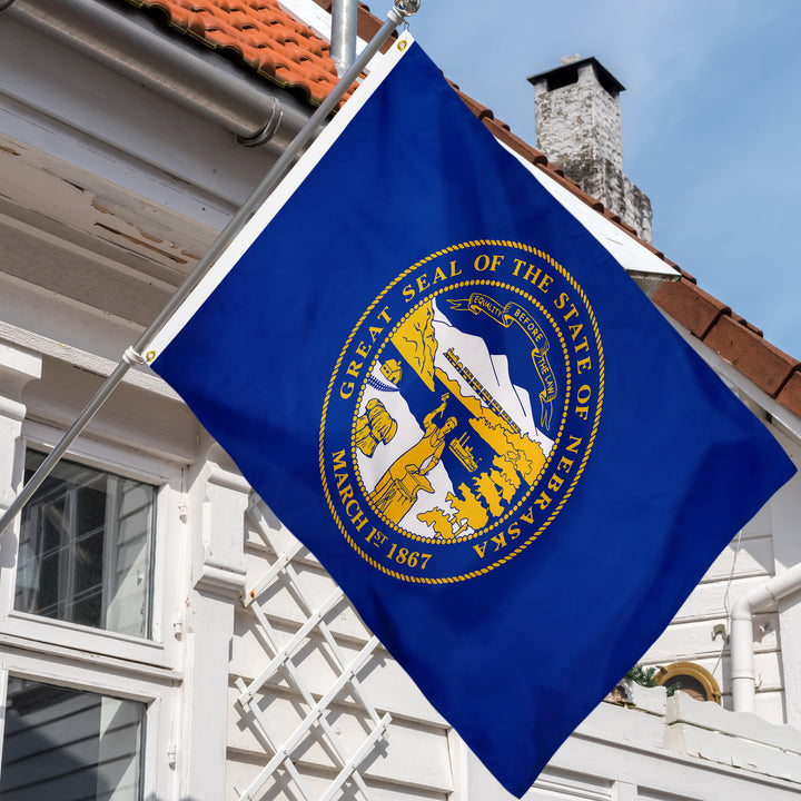 Nebraska State Flag Hanging