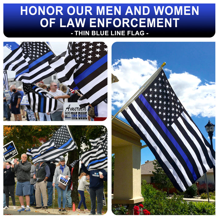 Thin Blue Line Flag Hanging