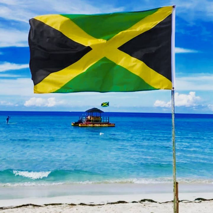 Jamaica Jamaican Flag waving