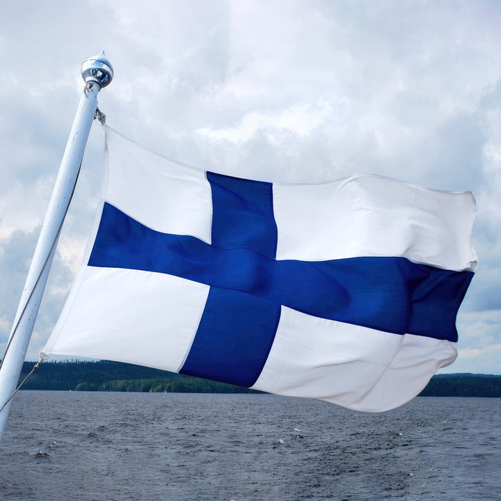 Finland Finnish Flag waving